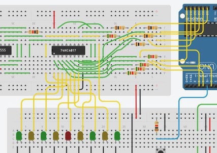 Wiring 4017 Decade Counter Chip