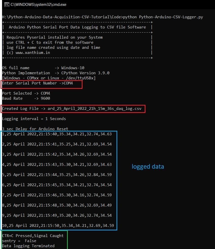 Build a Arduino Based 4 Channel Python Data Logging System (DAQ) to CSV ...