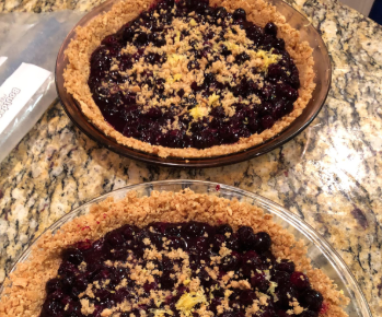 Blueberry Compote Pie