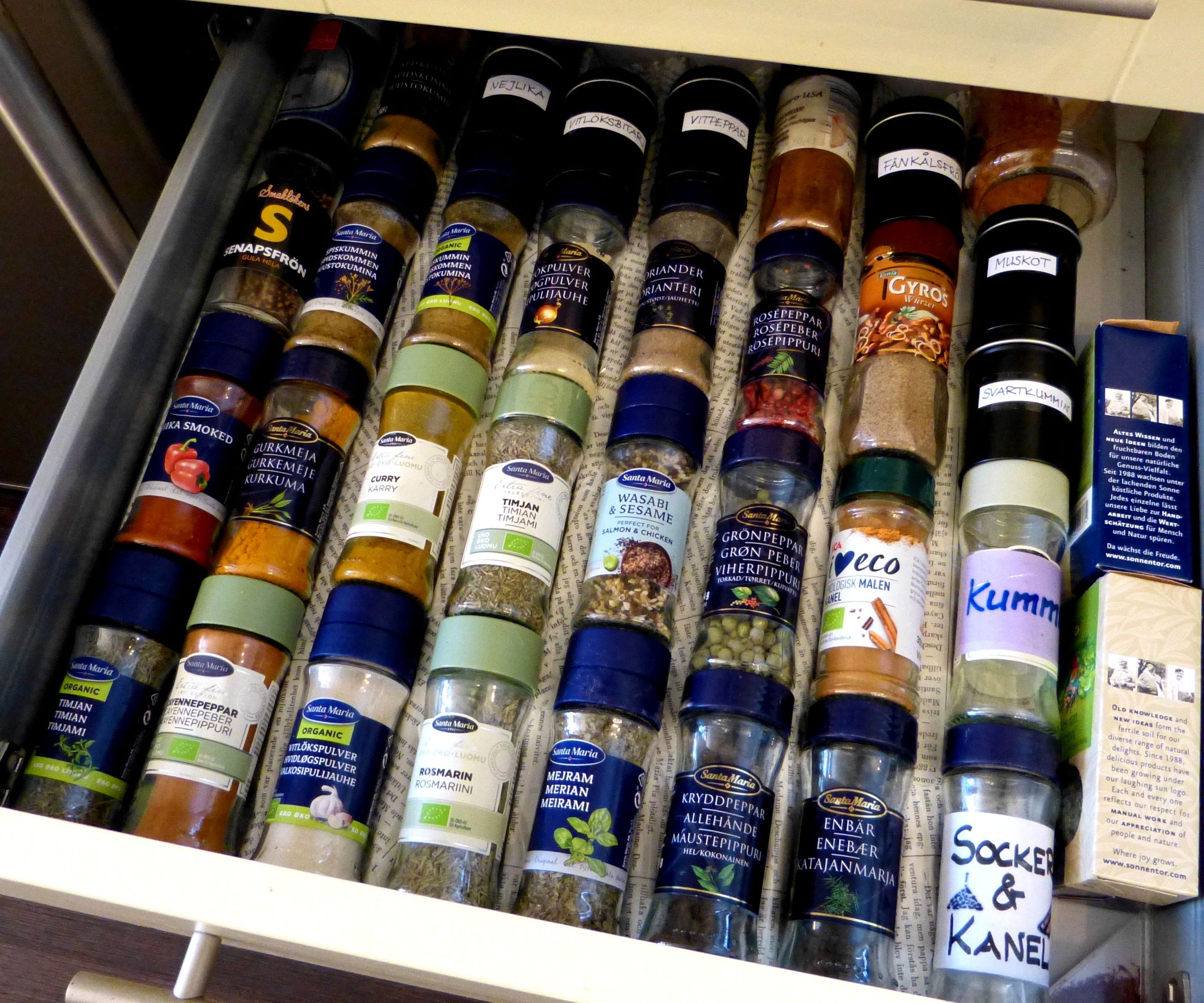 No More Chaos - Spice Drawer Organizer