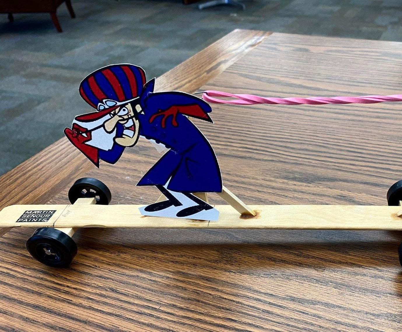 Drivers, Wind Your Rubber Bands! Paint Stick Propeller Racers!