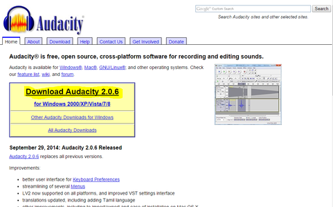 Download Audacity
