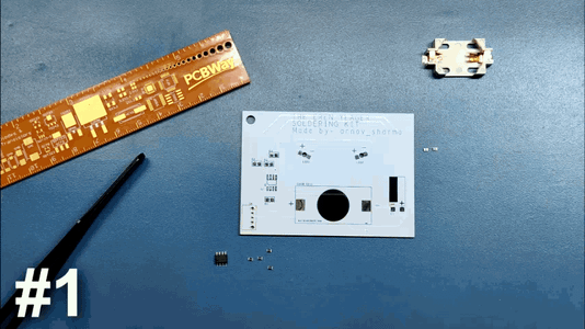 #1 ADDING SOLDER TO ONE SIDE FIRST