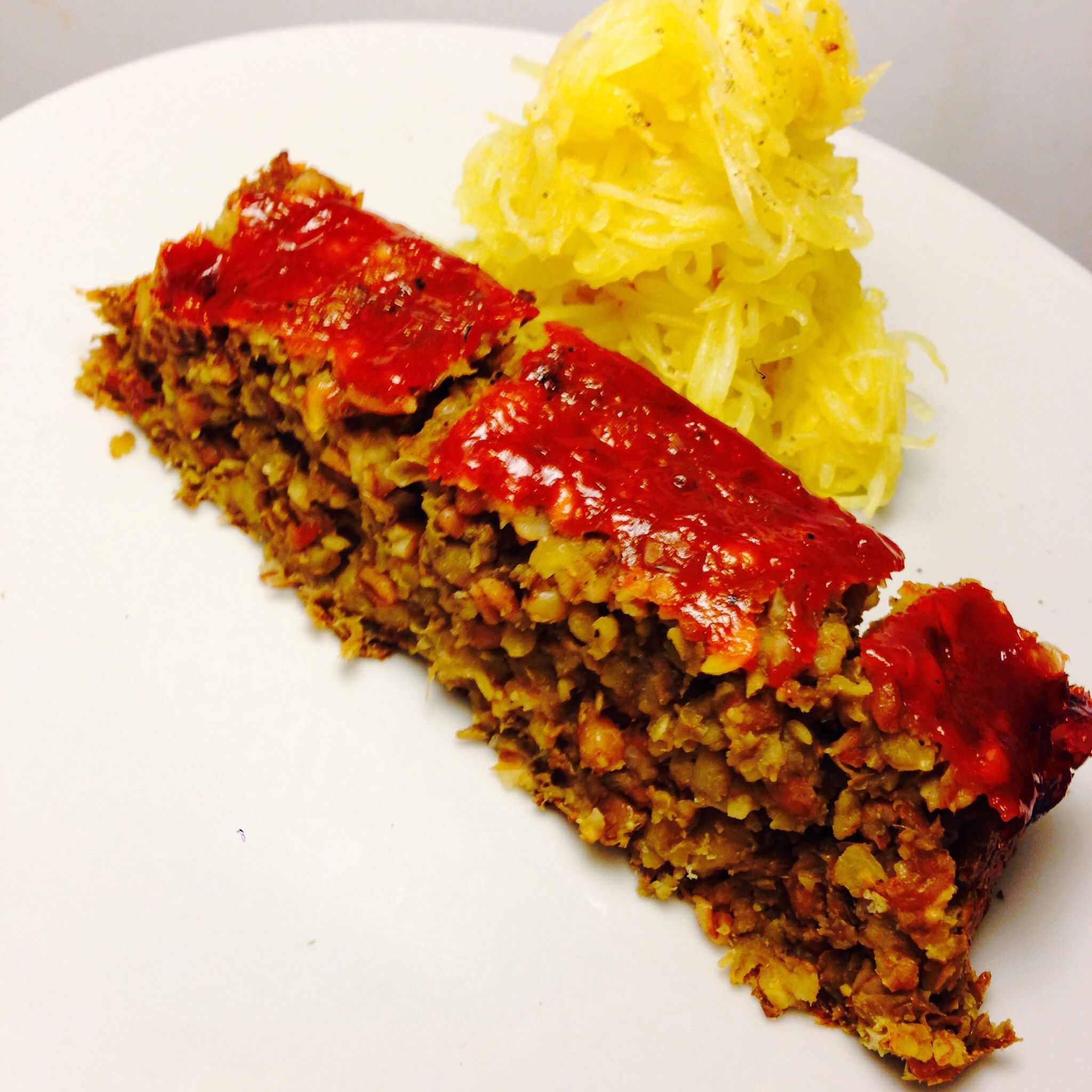 Vegan Lentil Farro "meatloaf"