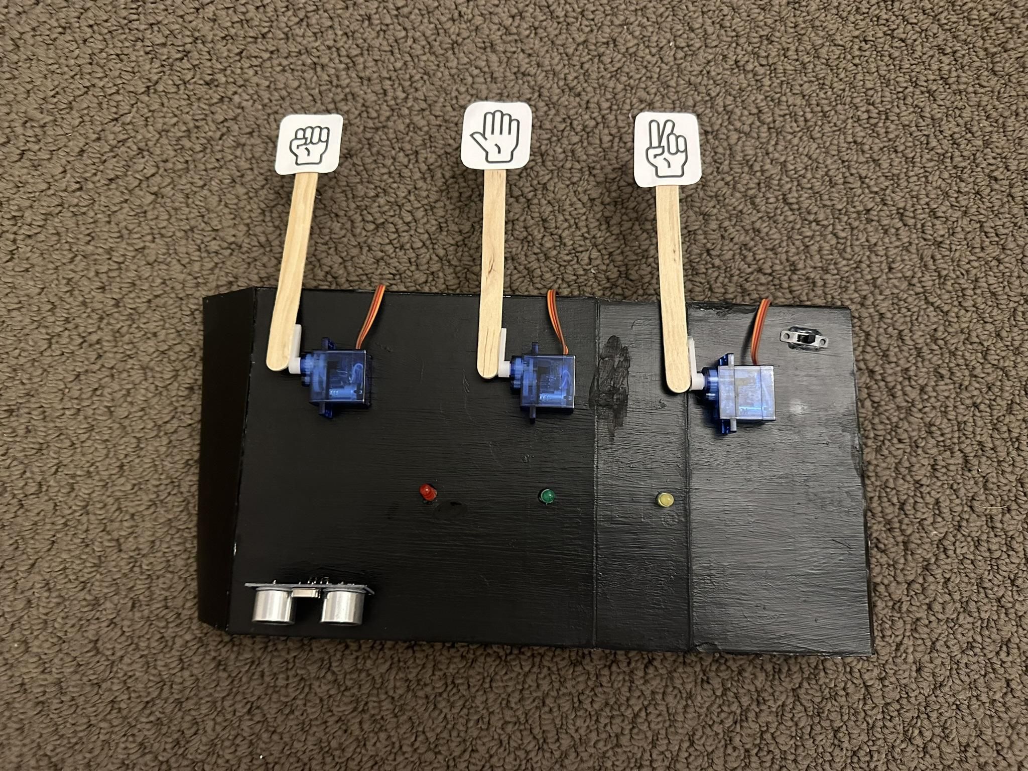 Rock Paper Scissors Inteactive Machine Rock Paper Scissors Robot (w/ Arduino) : 6 Steps (with Pictures ...