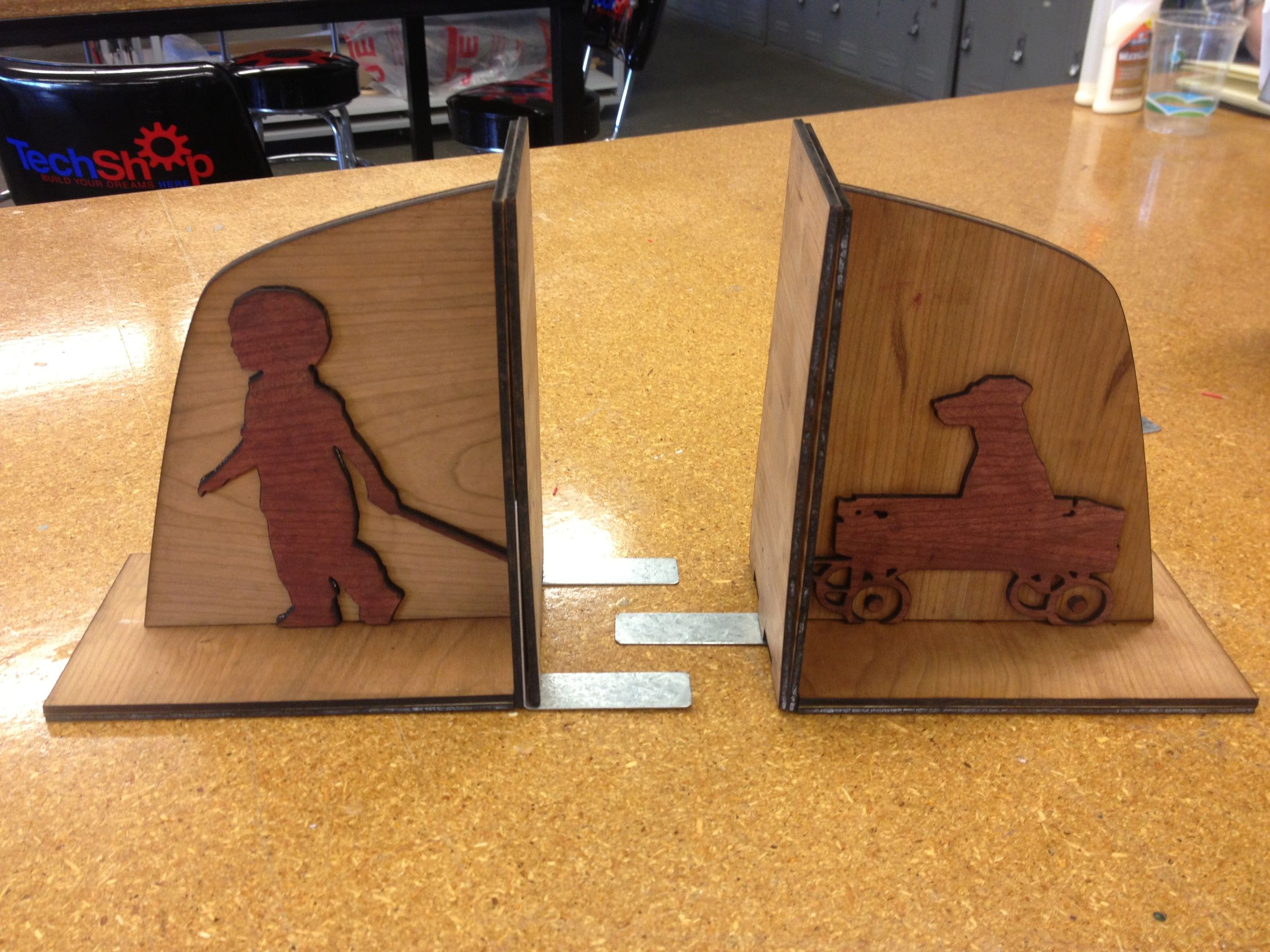 Laser Cut Book Ends