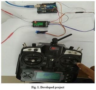 Servo-Motor Operation With FS-TH9X Flysky Remote Controller Through FS-IA10B Receiver