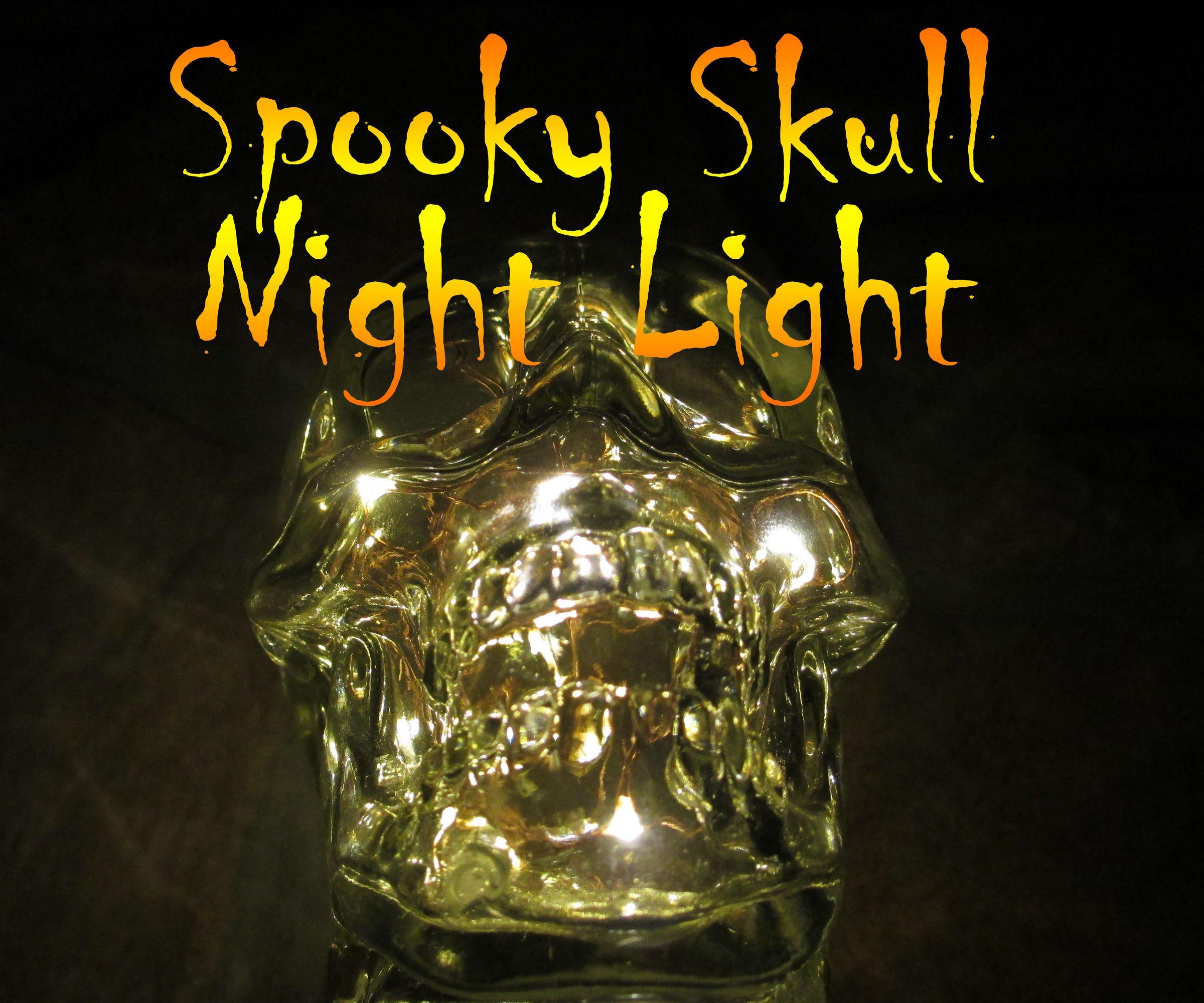 Spooky LED Skull Night Light