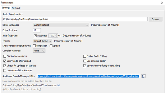 Install and Configure Arduino IDE *Optional