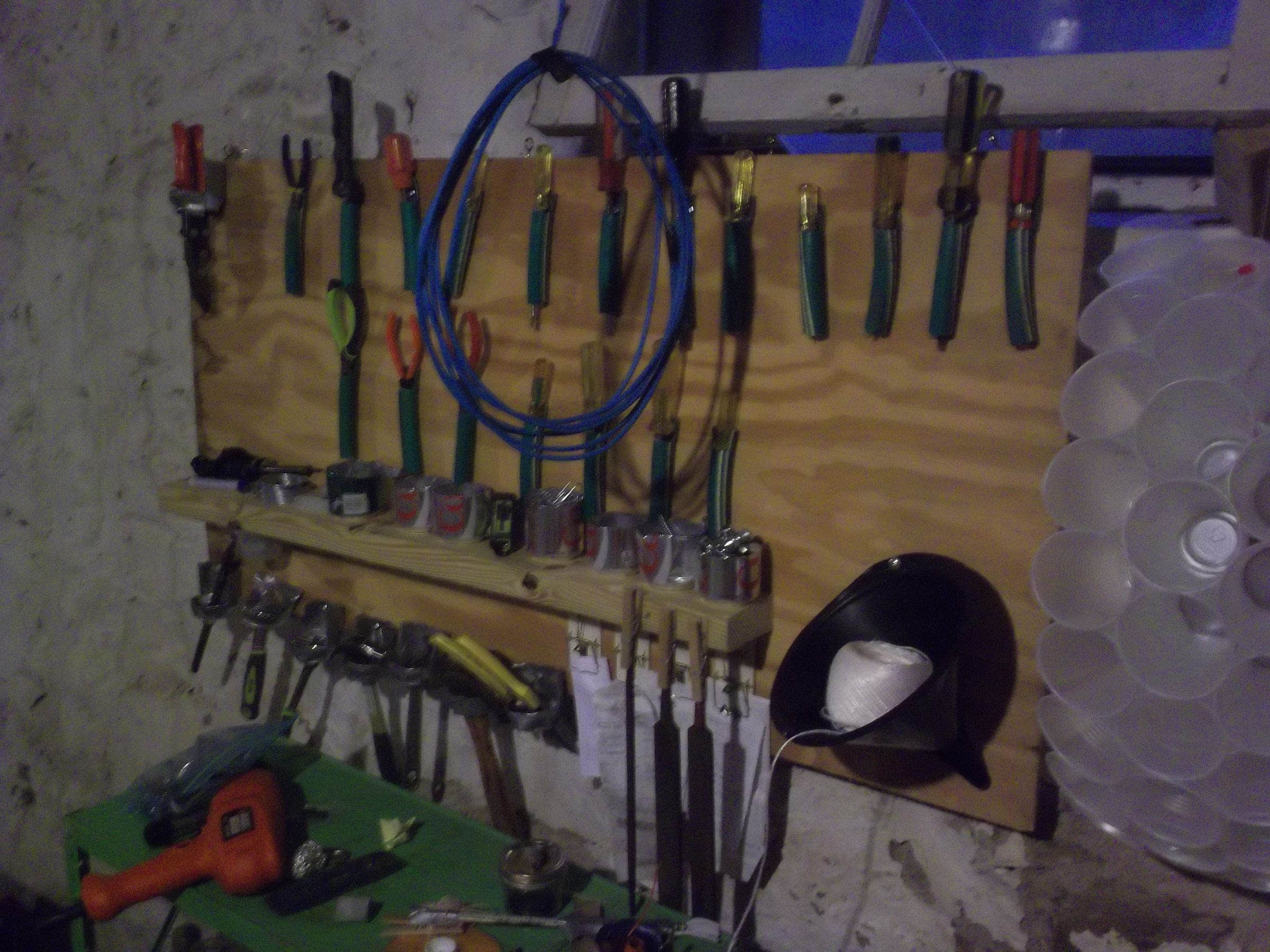 Reduced Reused Recycled Organizational Tool Wall