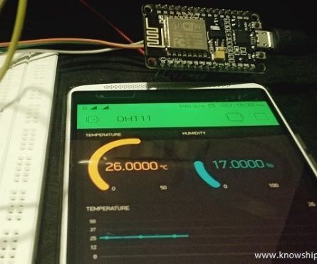 Temperature and Humidity Meter With Blynk App