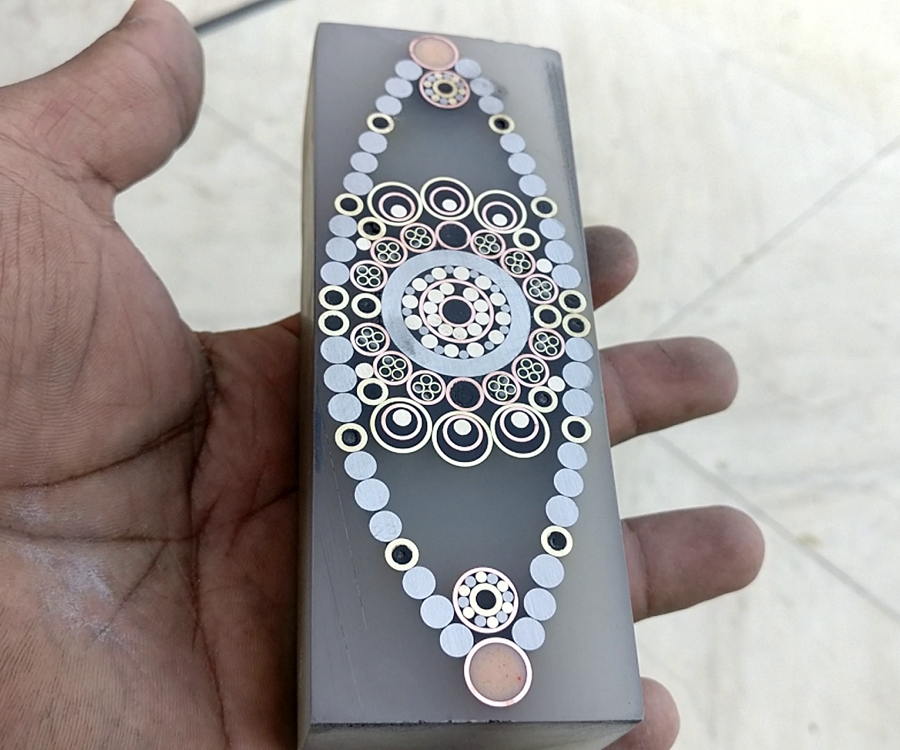 Mosaic Eye Knife Handle Blank