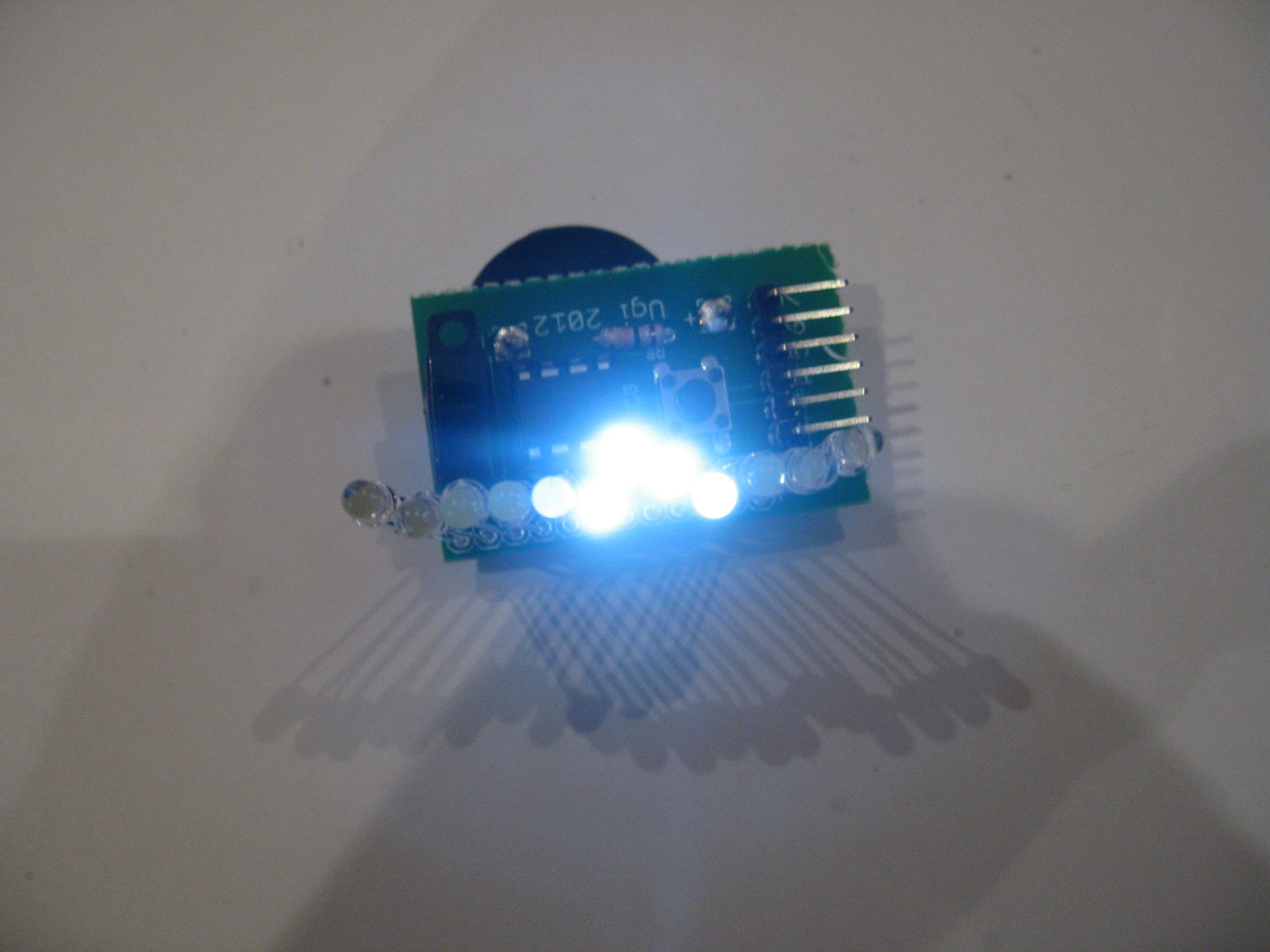 Tiny Wearable LED Kit - 12 PWM LEDs From a Reprogramable ATtiny85