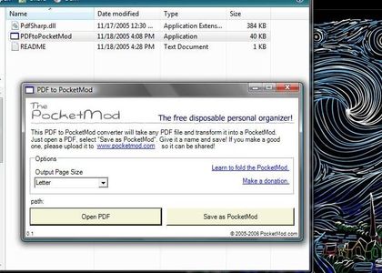 Convert PDF to PocketMod