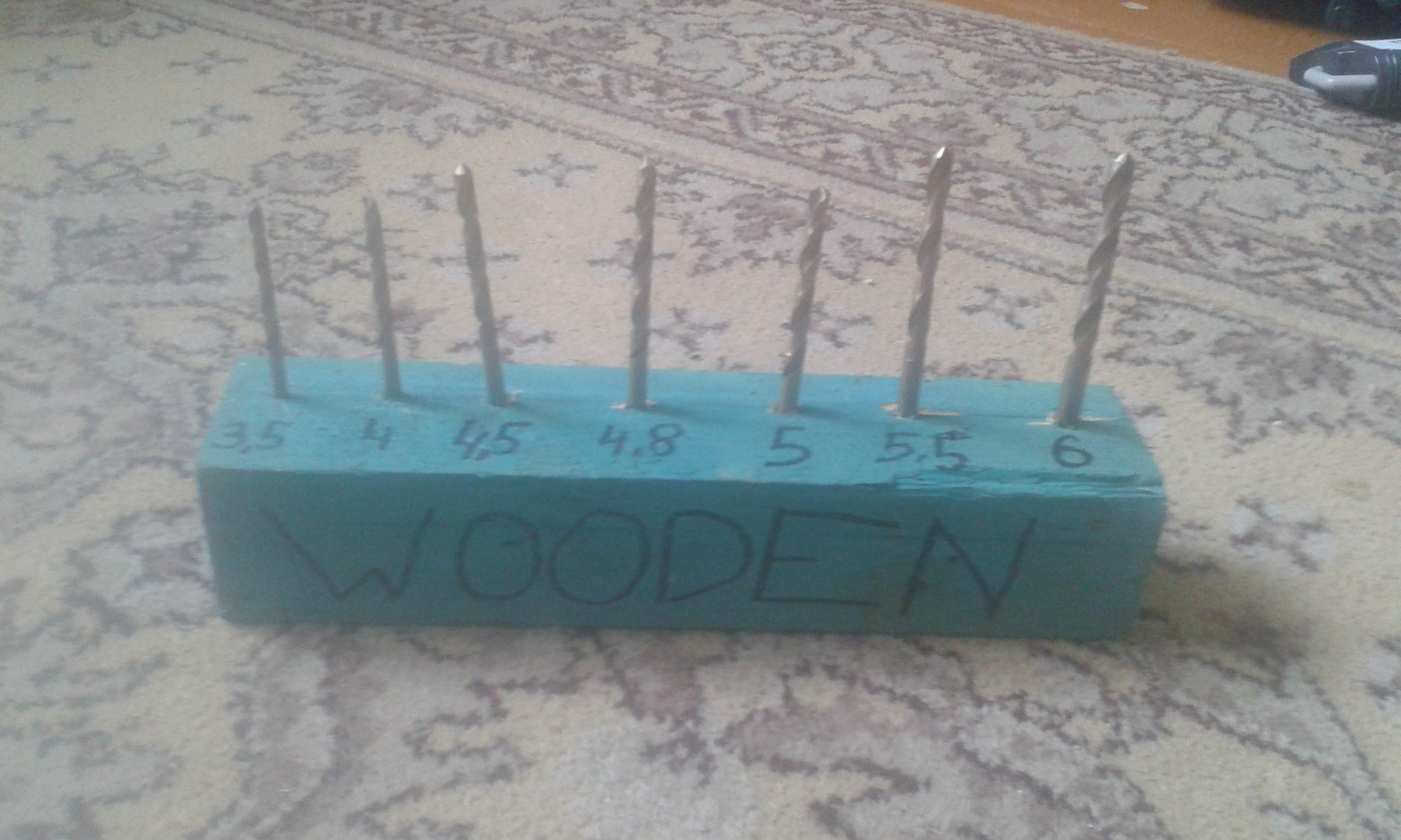 Stand for Wooden Drill Bits
