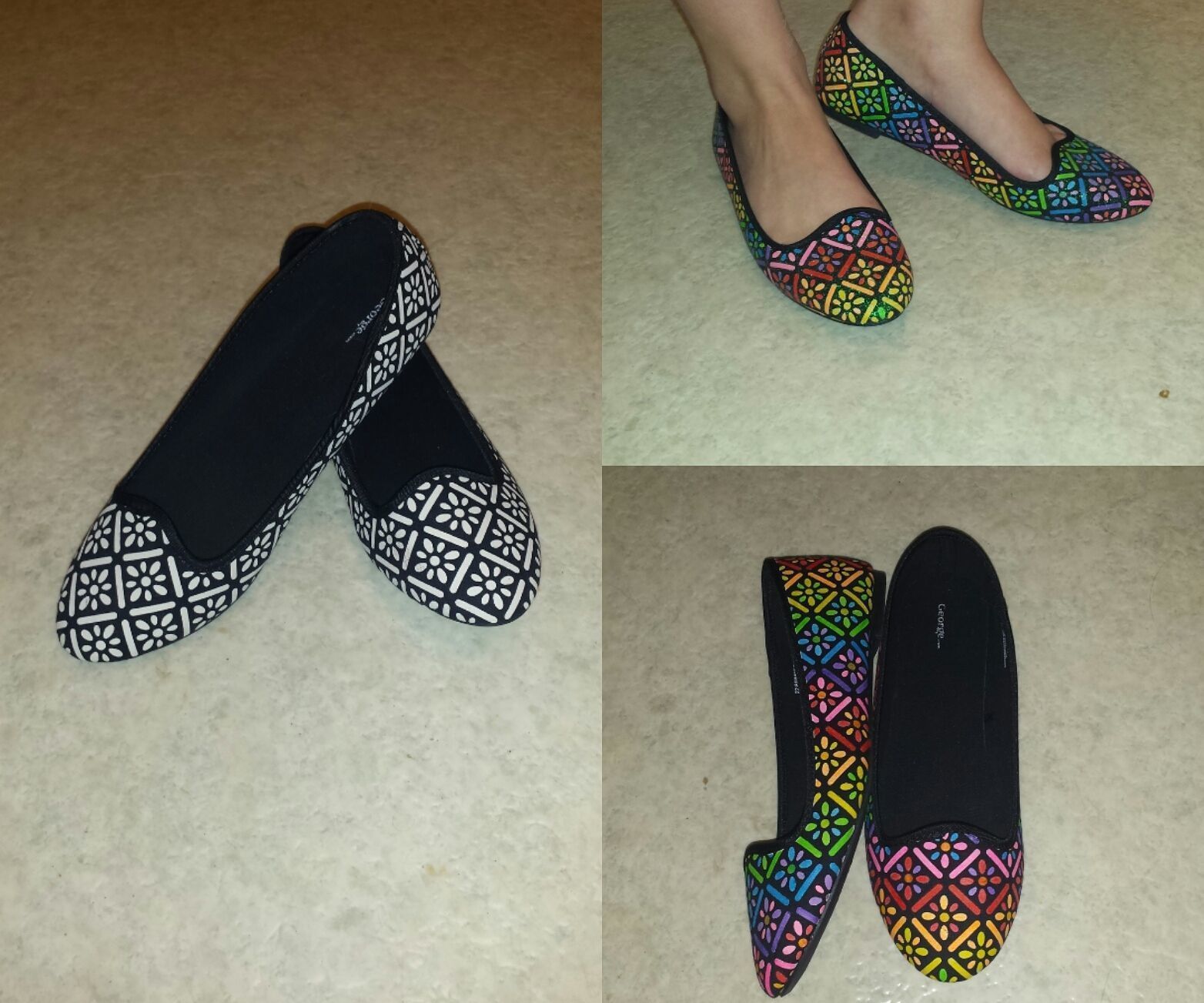 Rainbow Glitter Shoes