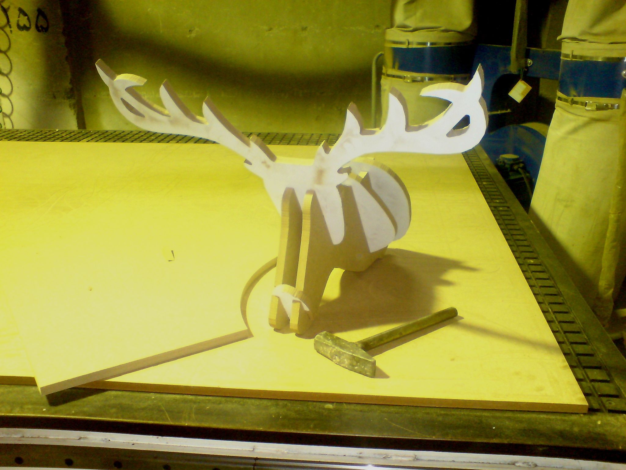 A Deer Head for Decorat With Cnc 3 Steps Instructables