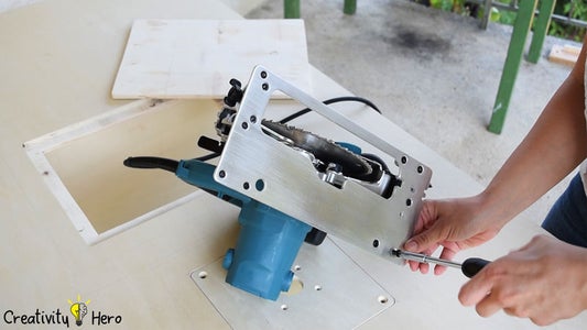 Turning the Circular Saw Into a Table Saw.