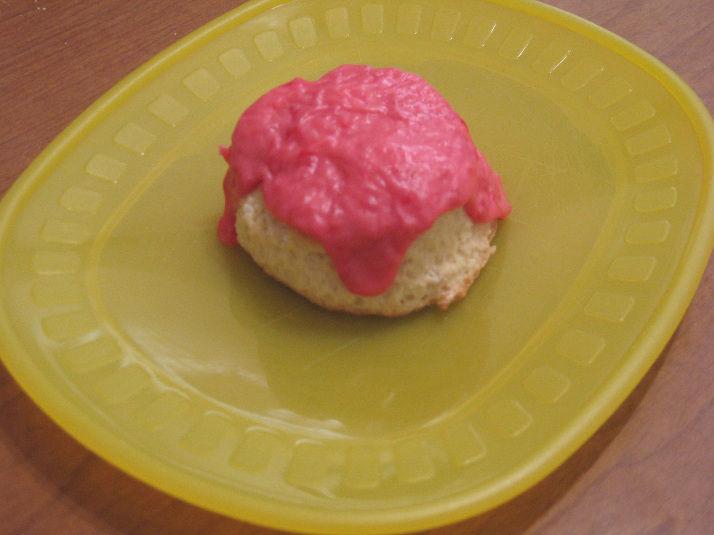 Glazed Lemon Raspberry Biscuits