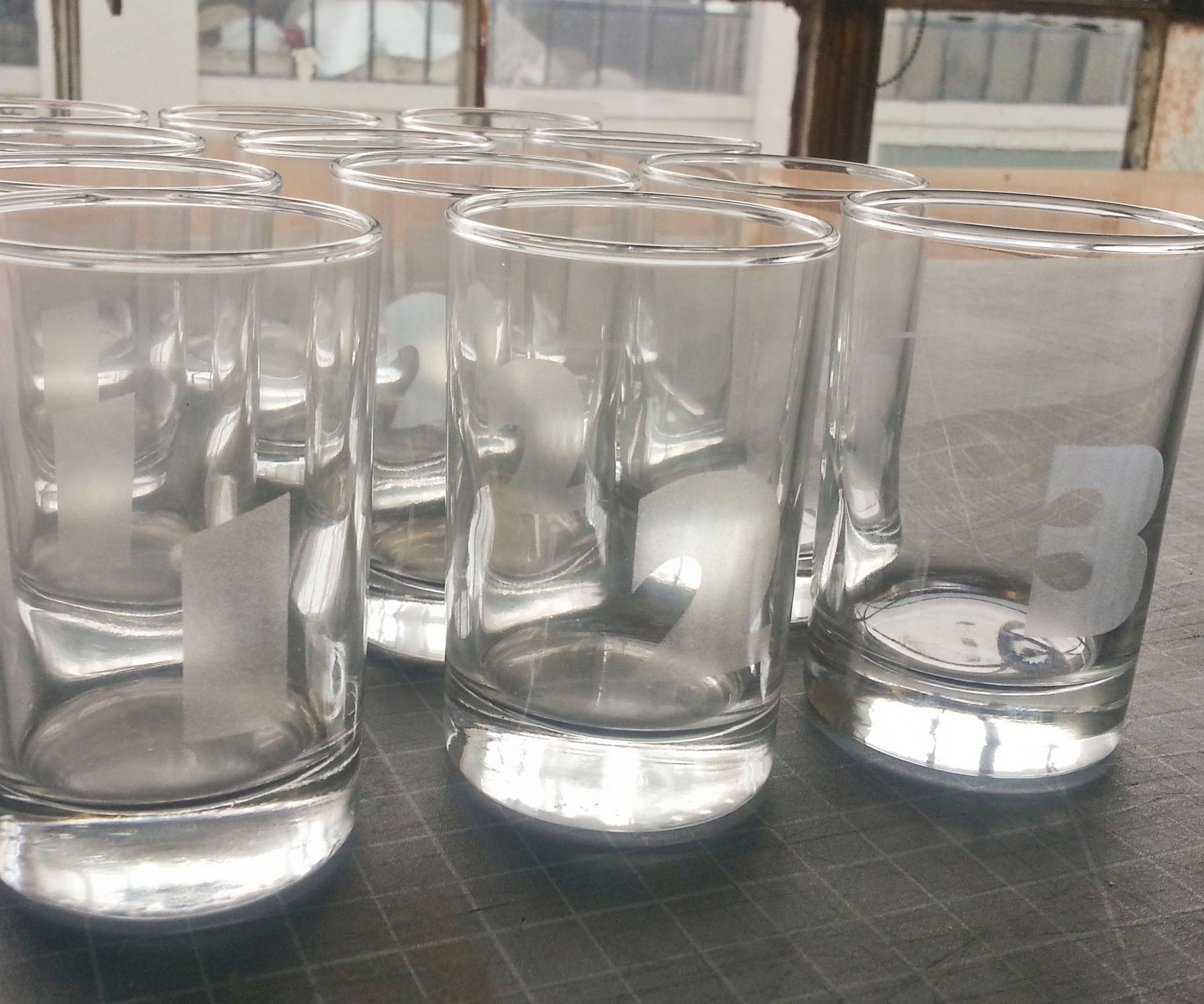 Lasercut Straight-Sided Taster Glasses