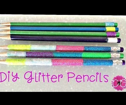 DIY Glitter Pencils