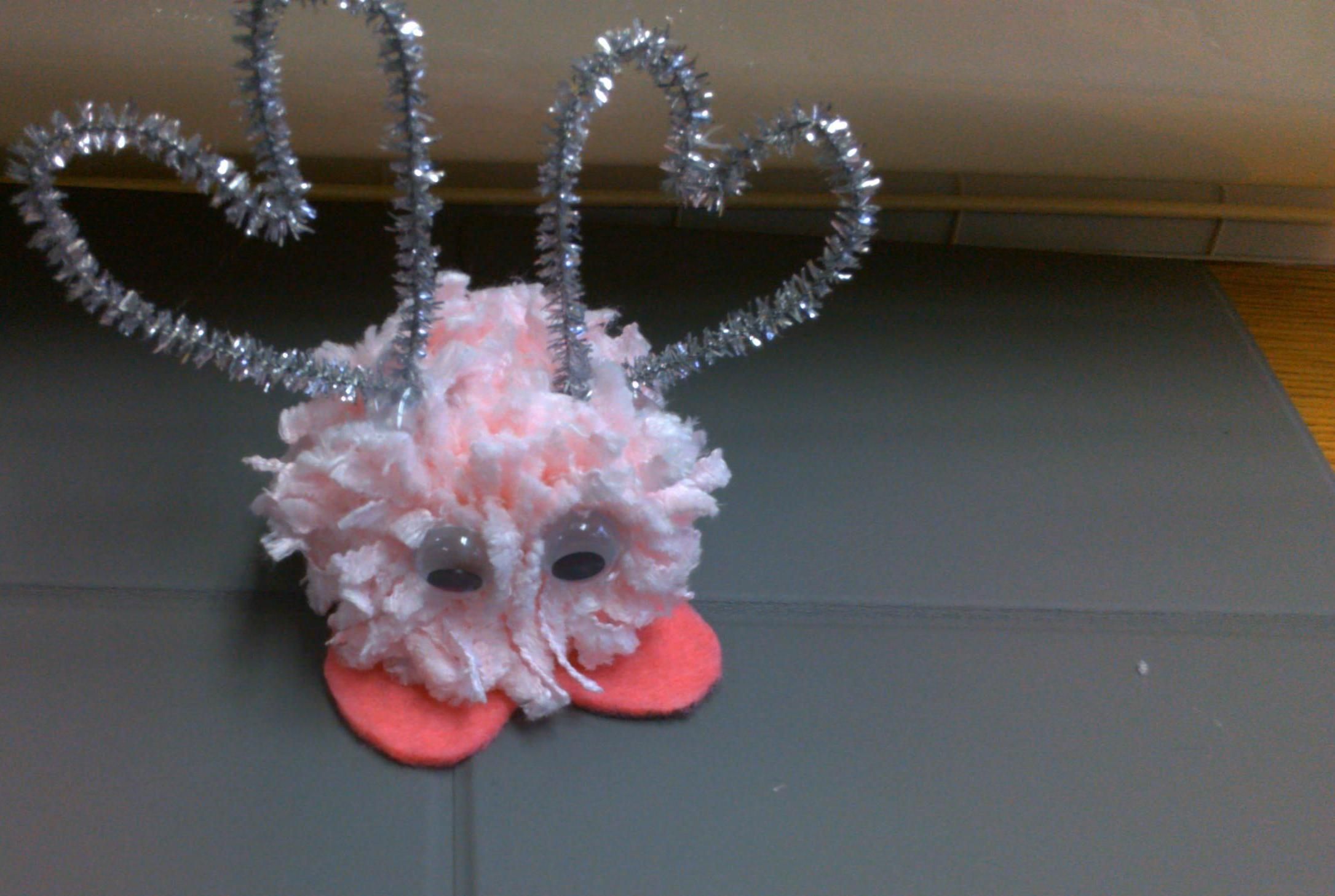 Valentine's Day Pom-Pom Monsters