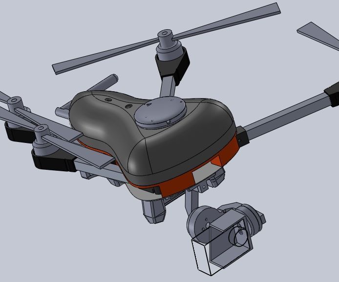 Foldable 3D Printed Quadcopter