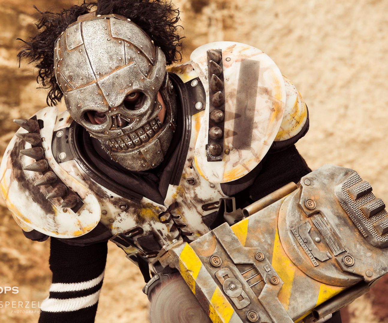 Turbo Kid Skeletron Cosplay Prop Weapon and Mask - SKS Props