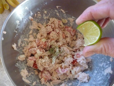 Herbed Tuna Salad Nachos- for Lunch