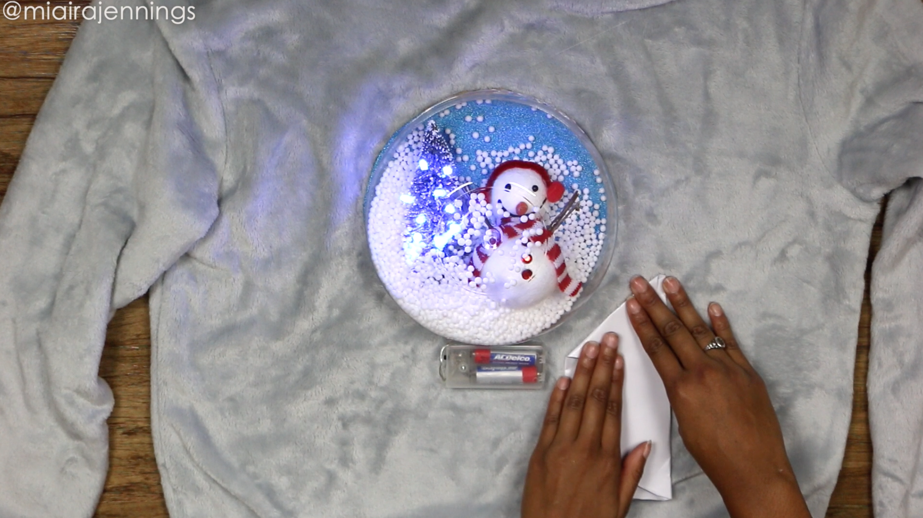 Diy snow globe christmas sweater best sale