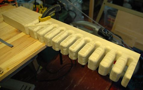 Shapeing the Large Knife Holes