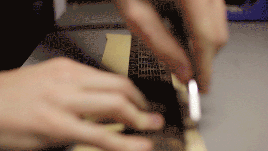 Cut Strips of Veneer