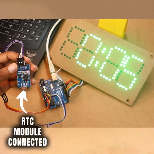 How to Make a Digital Clock at Home Using Arduino & RTC Module - Auto ...