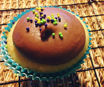 Vanilla Milk Chocolate Frosted Cupcakes Recipe