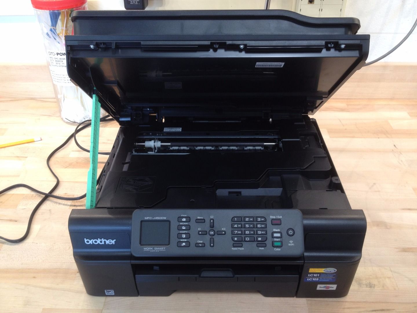 Disassembling a Brother MFCJ450DW Printer 31 Steps Instructables