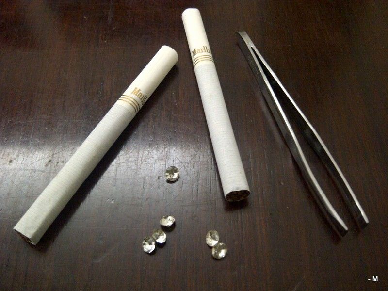 Hidden Diamonds in a Cigarette (Cigarette Idea 4 of 5) - (Made for a Contest Long Lost)