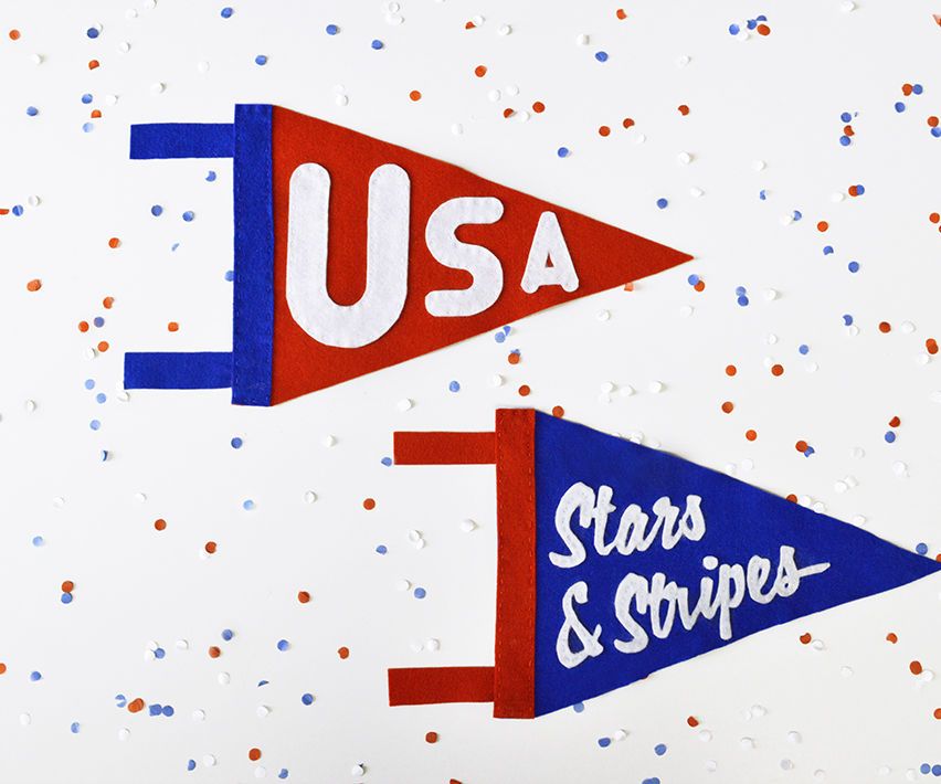 DIY: Stars & Stripes Pennant