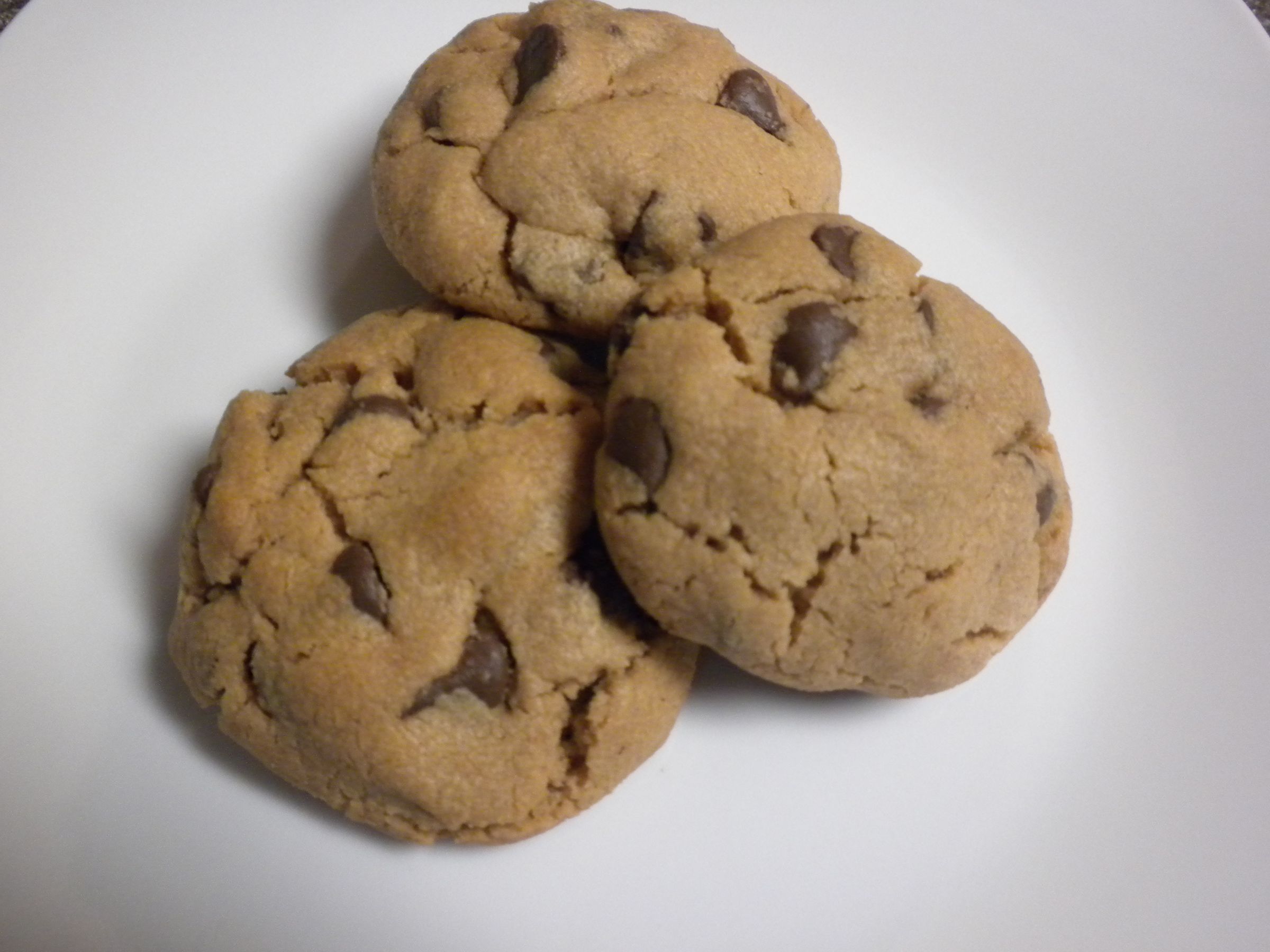 Flourless Peanut Butter Chocolate Chip Cookies