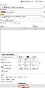 Slice & Export GCODE
