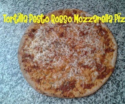 Tortilla Pesto Rosso Mozzarella Pizza Recipe