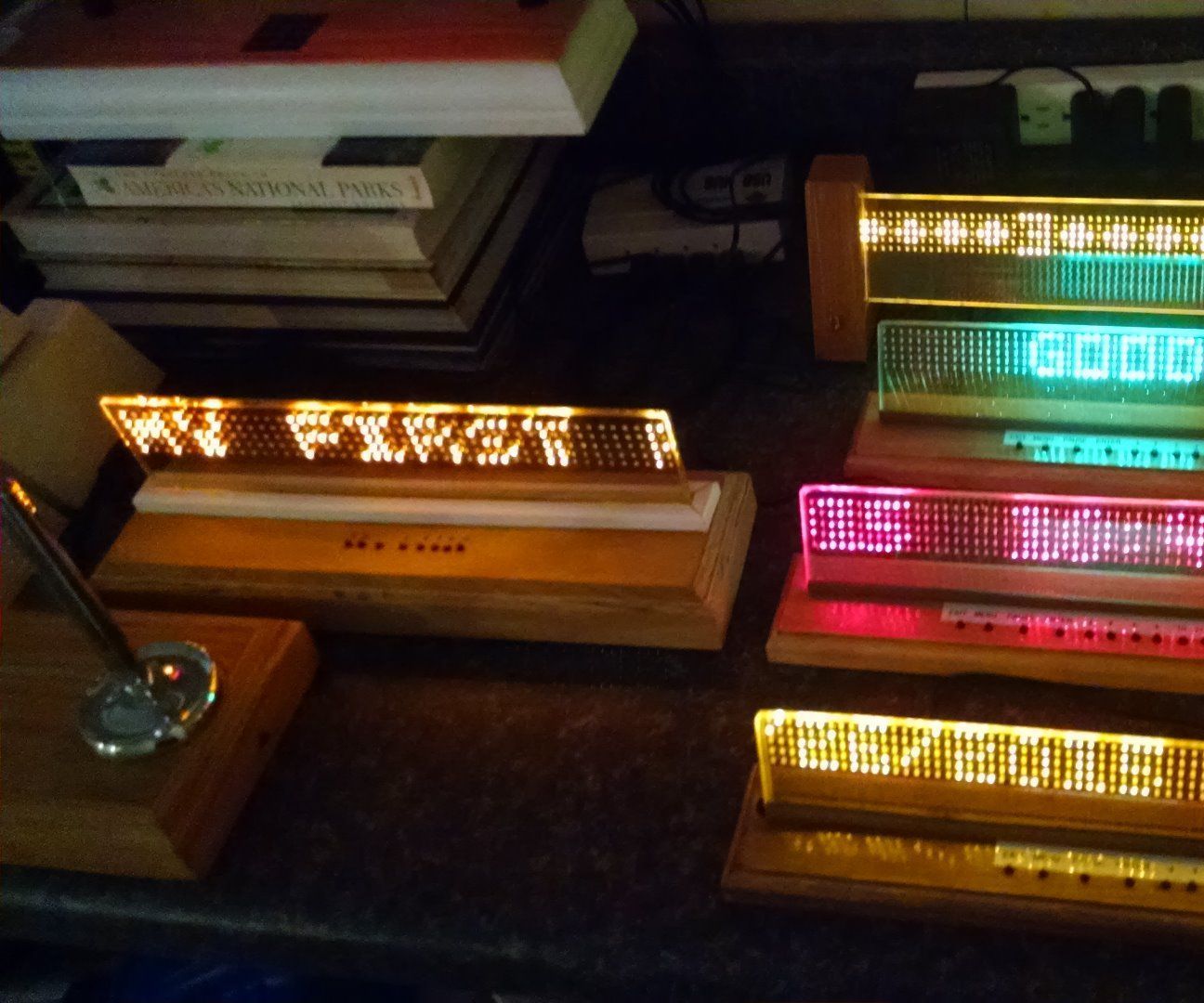 LED on GLASS DISPLAY