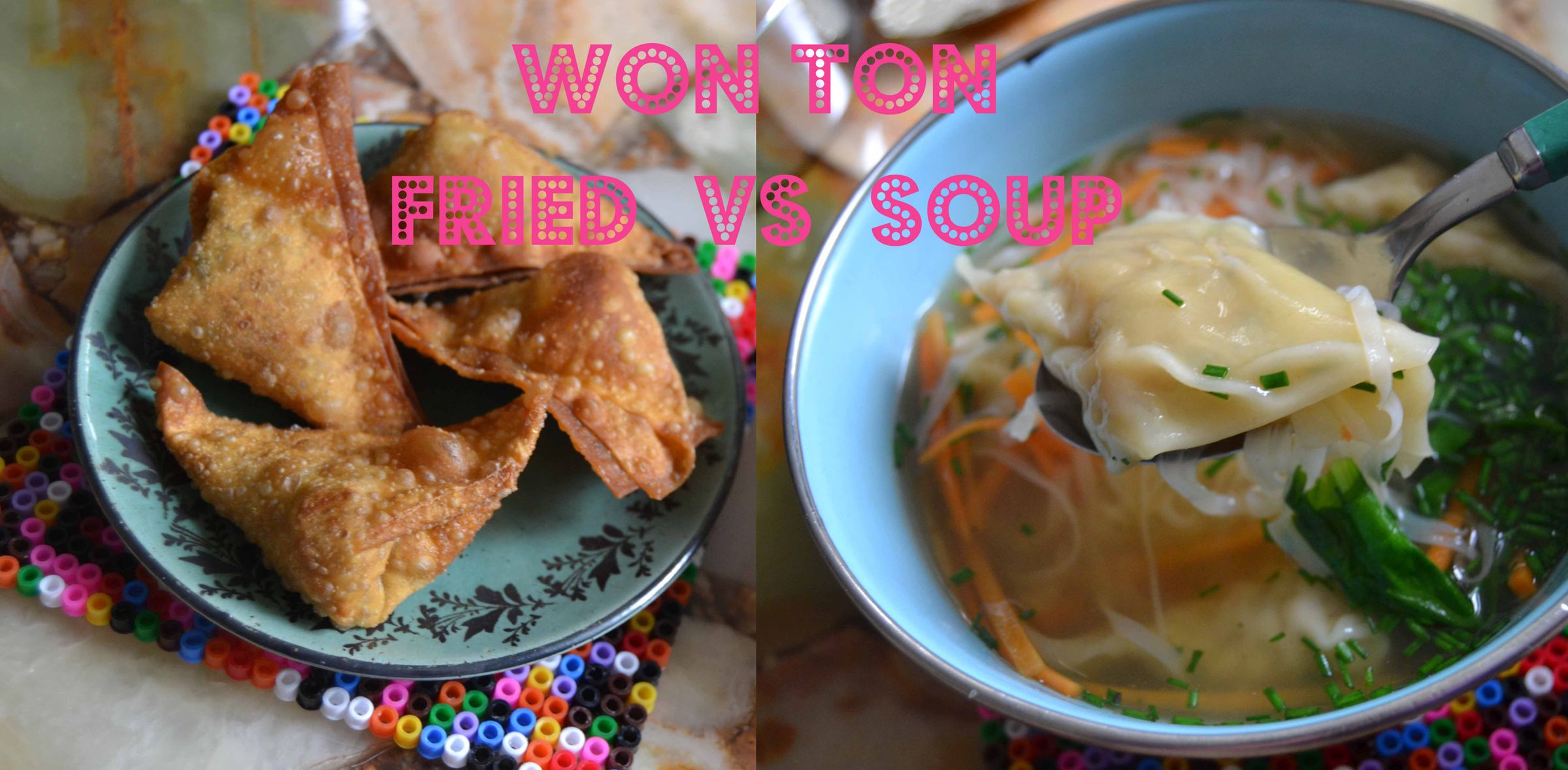 Homemade Pork Won Ton - 2 Different Ways of Preparing