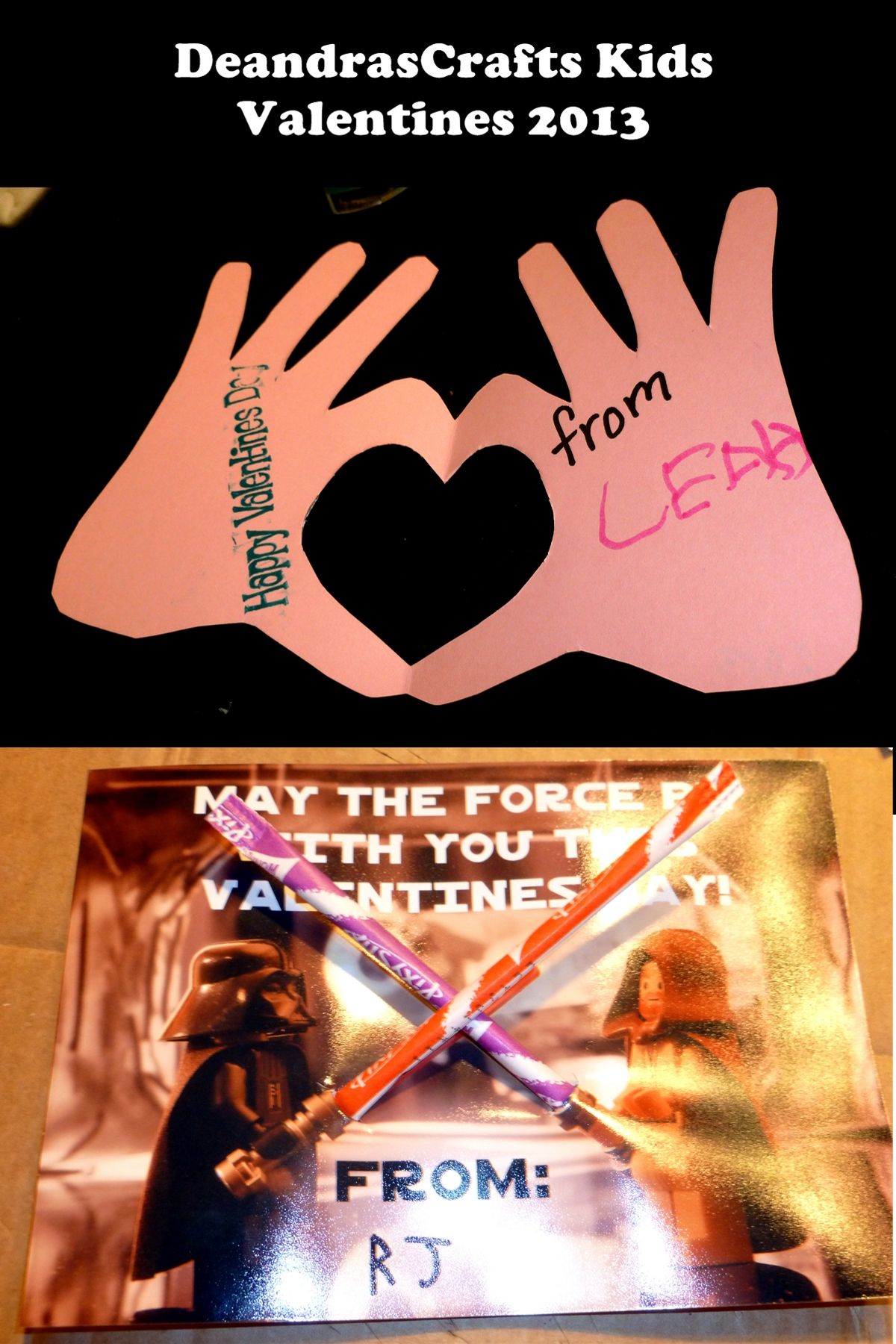 Heart in Hand and Star Wars Valentines