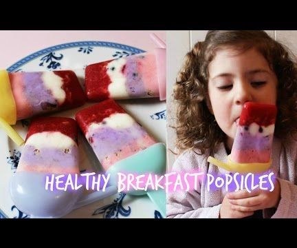 Greek Yogurt, Granola & Berry Breakfast Popsicles