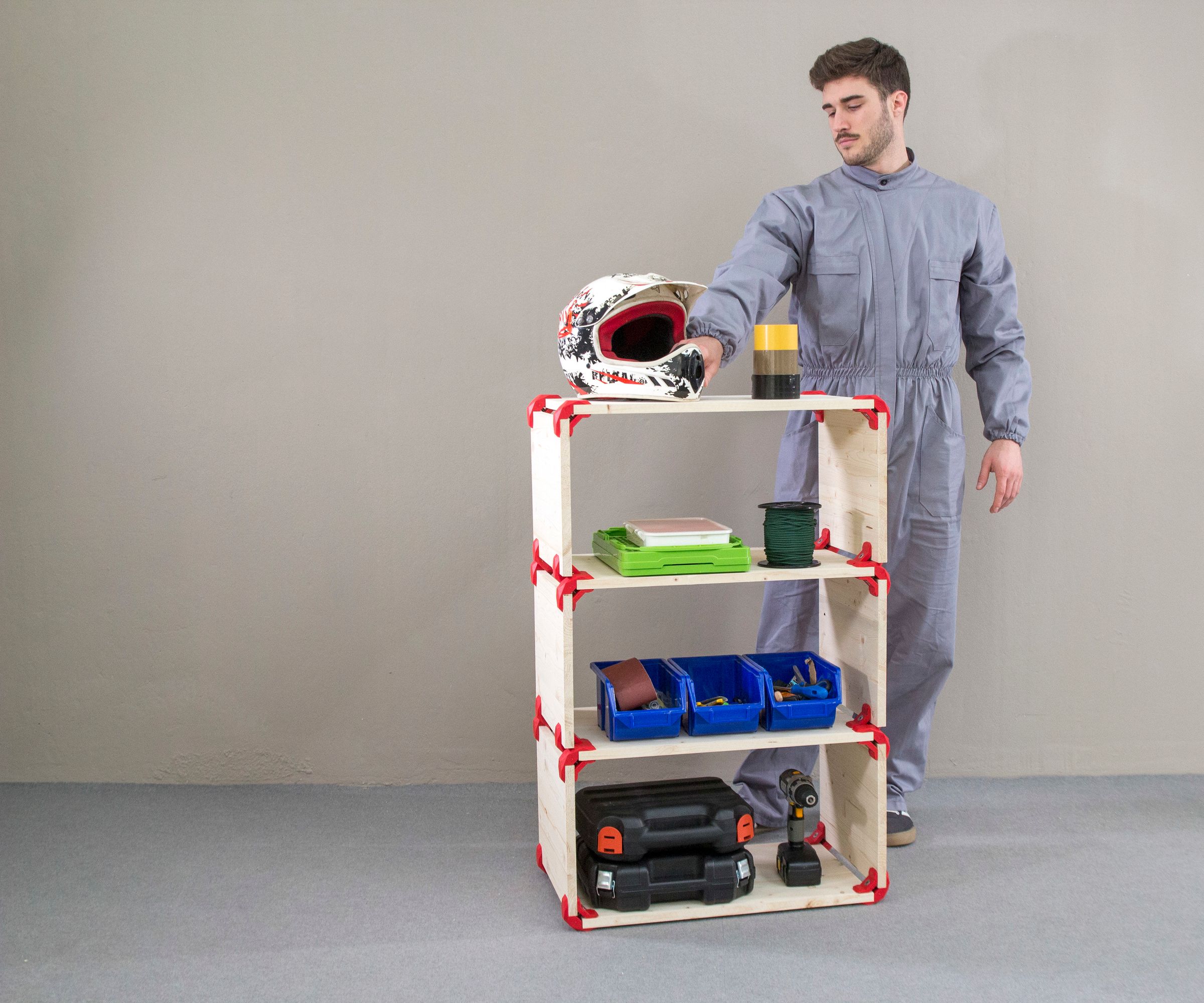 Modular Triple DIY Shelf