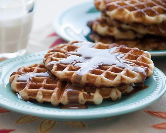 Cinnamon Roll Waffles