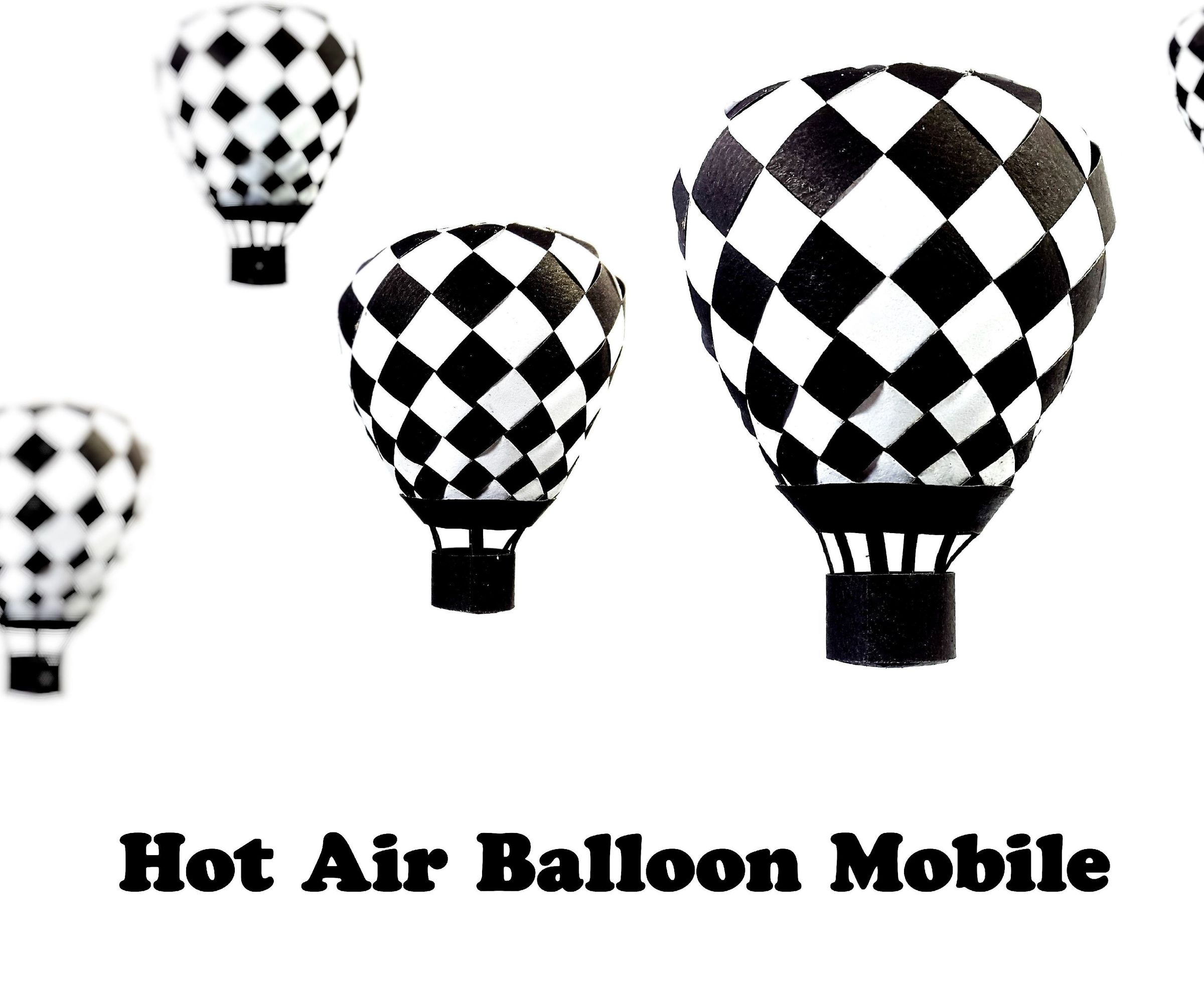 Paper Hot Air Balloon Mobile