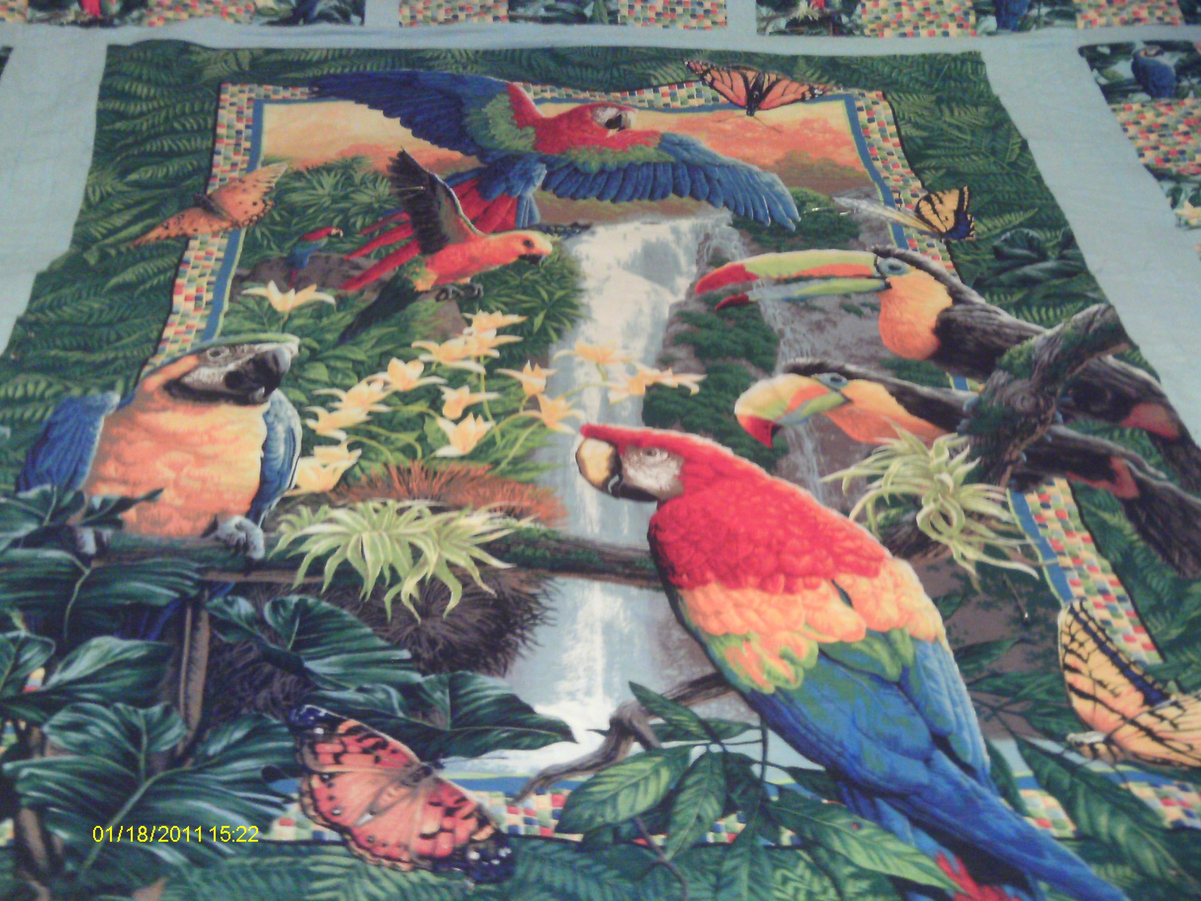 9square Bird Quilt