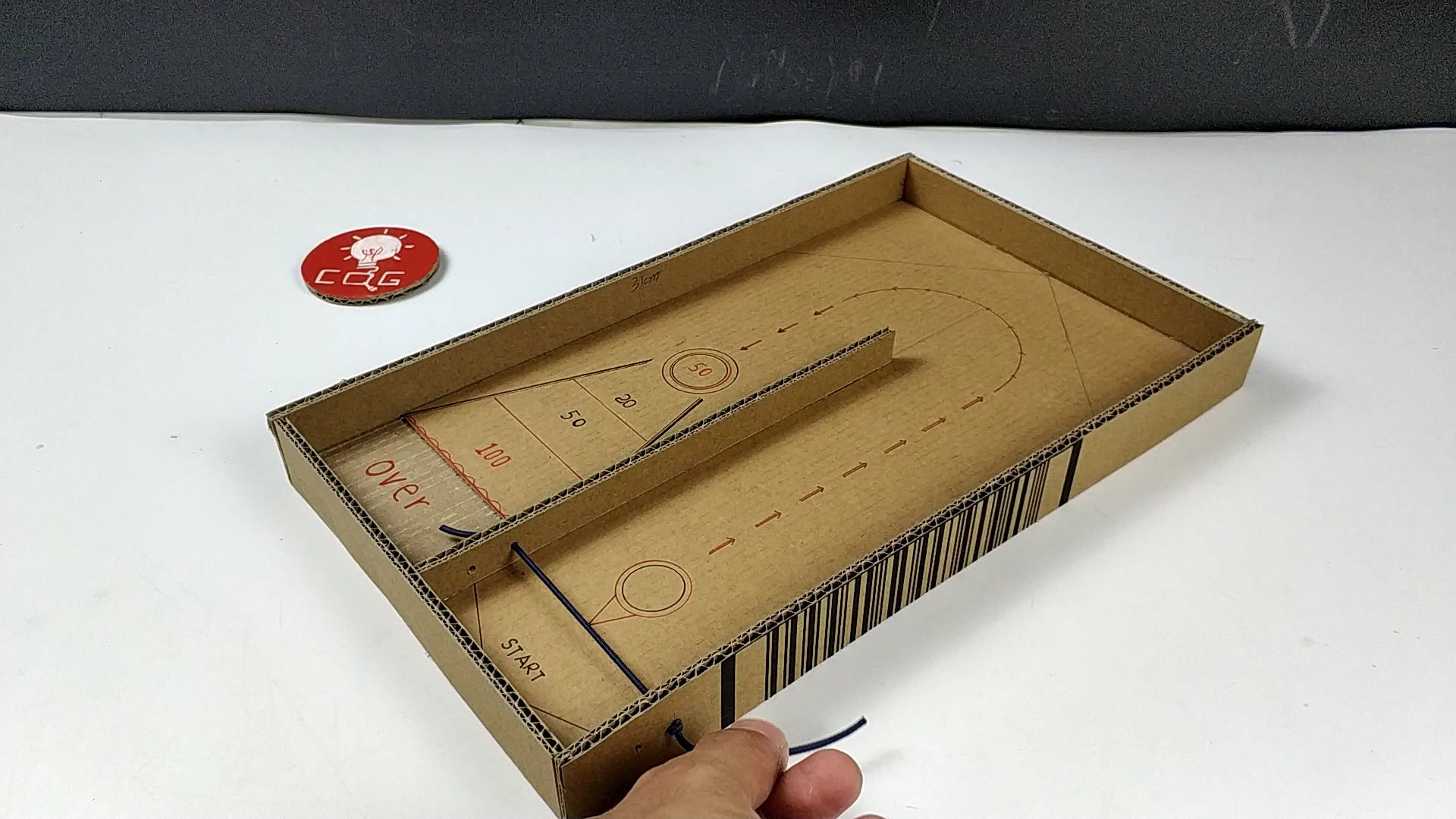 Making a Desktop Shuffleboard Game With Cardboard 5 Steps Instructables
