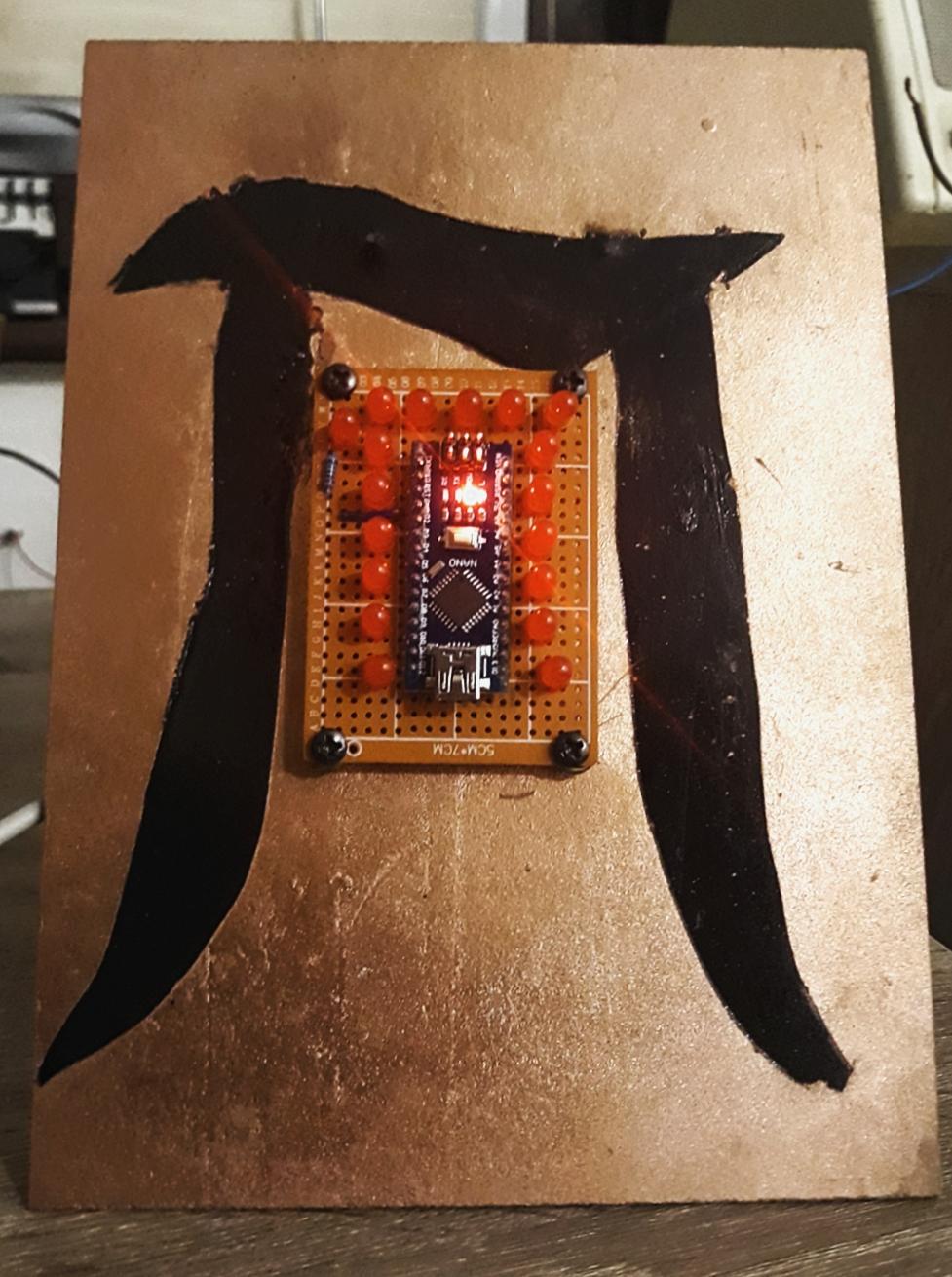 ARDUINO LED PI ON PI HELD BACK BY PI